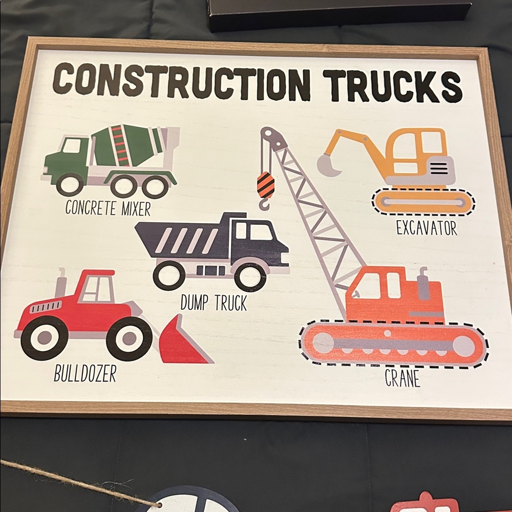 Construction Trucks Wall‎ Art Set - Picture 3 of 5